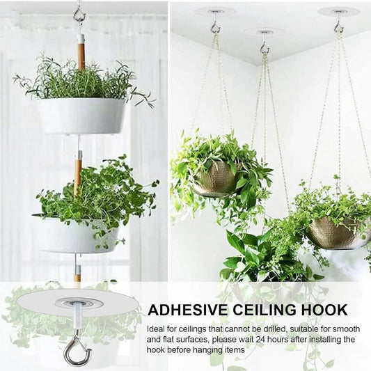 Adhesive Heavy Duty Ceiling Hooks