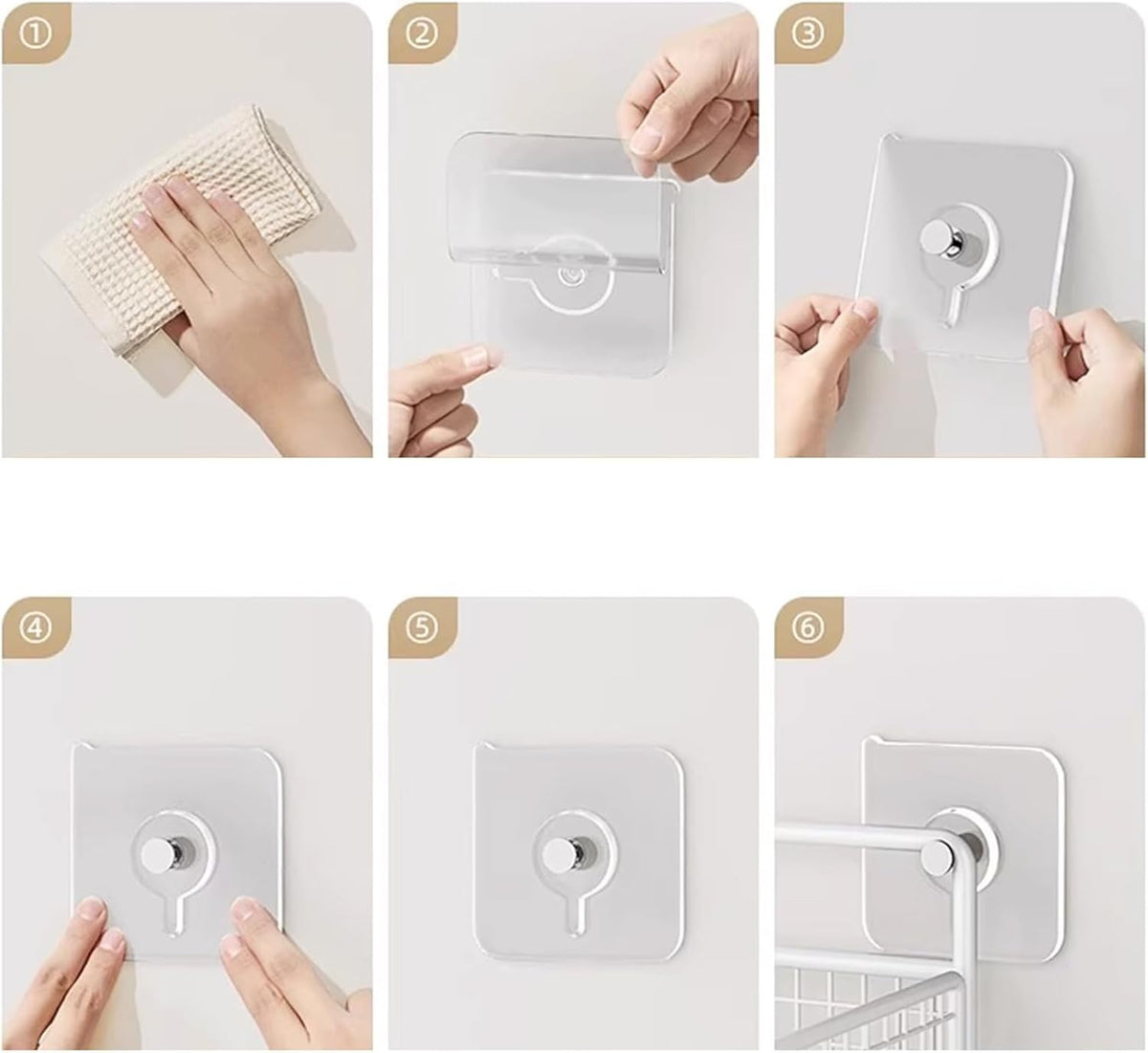 Adhesive Hooks for Painted Walls