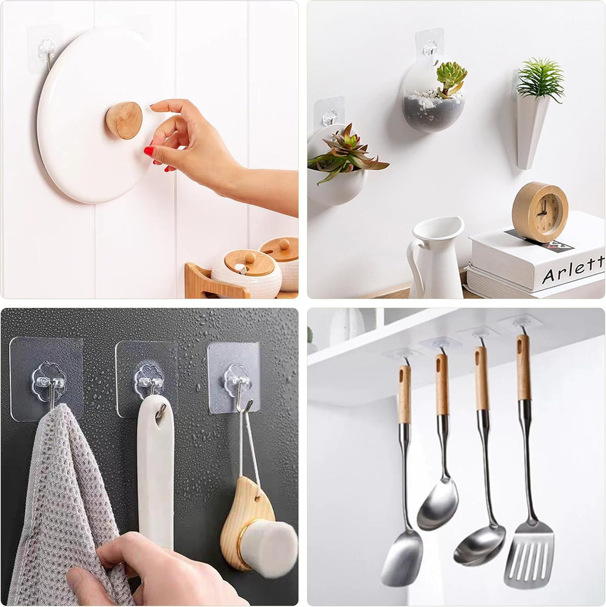 Adhesive Hooks for Kitchen