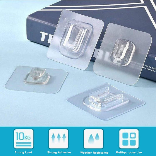 Double Adhesive Wall Hooks – Strong No-Drill Wall Hooks