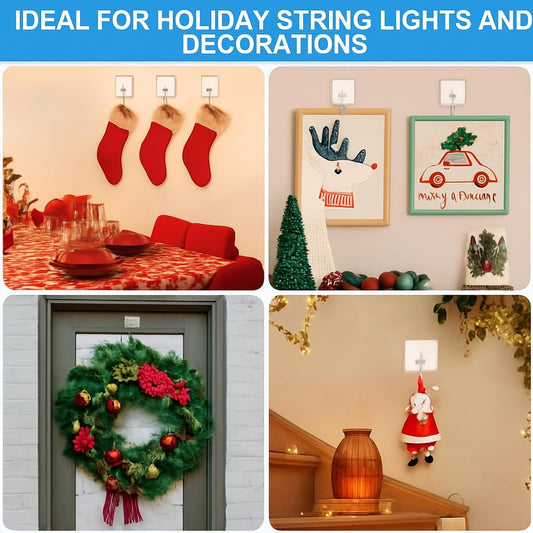 Outdoor Sticky Hooks for Christmas Lights