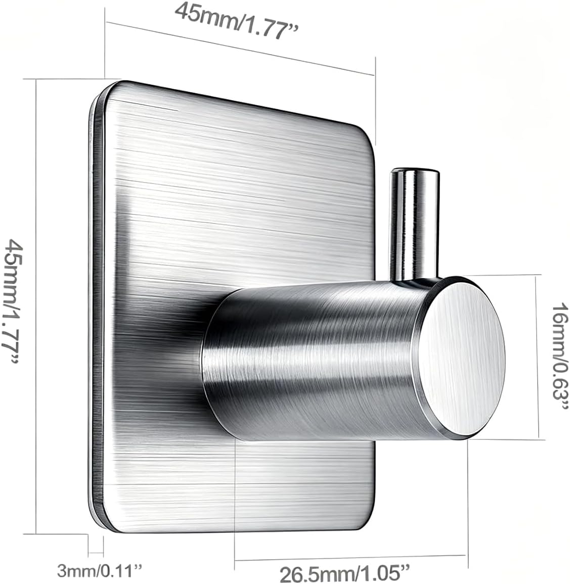 Adhesive Steel Hooks