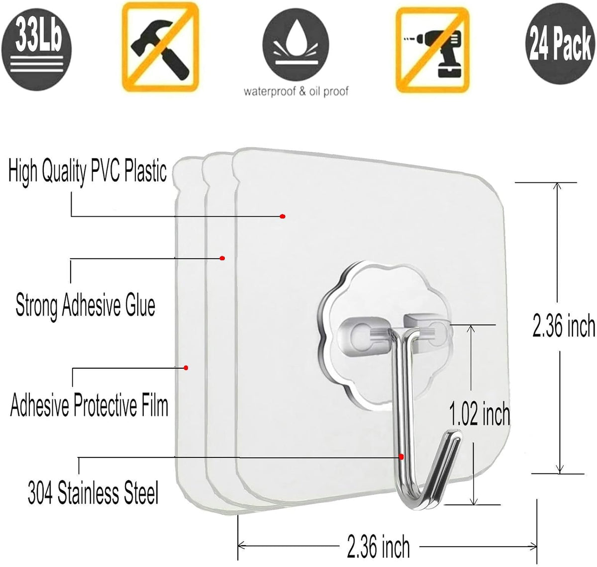 Outdoor Sticky Hooks for Christmas Lights