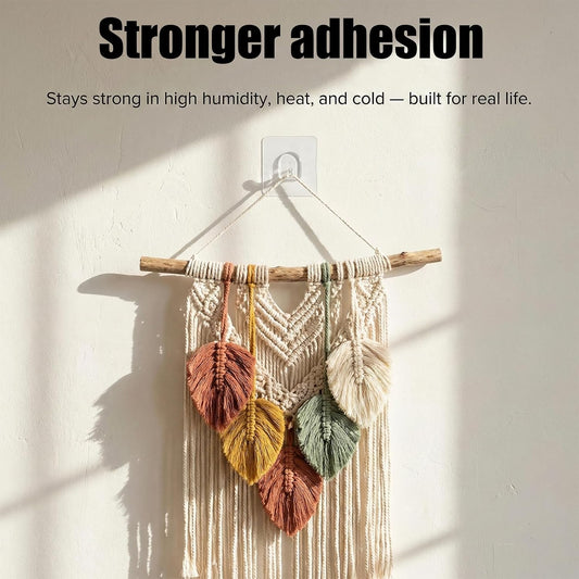 Mini Transparent Adhesive Hooks for Lightweight Wall Hanging