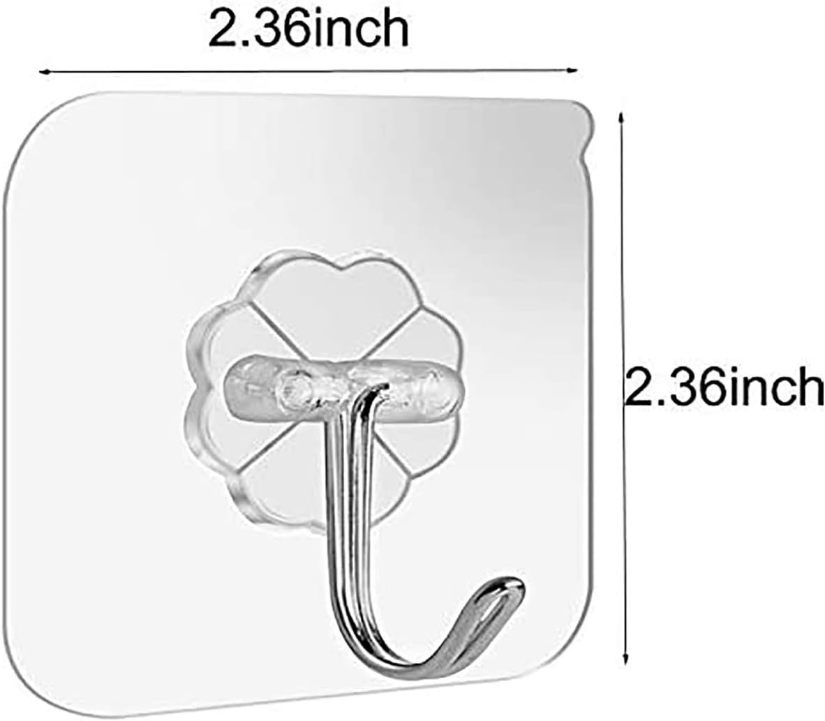 Sticky Kitchen Hooks for Heavy Duty Kitchen Organization Without Drilling