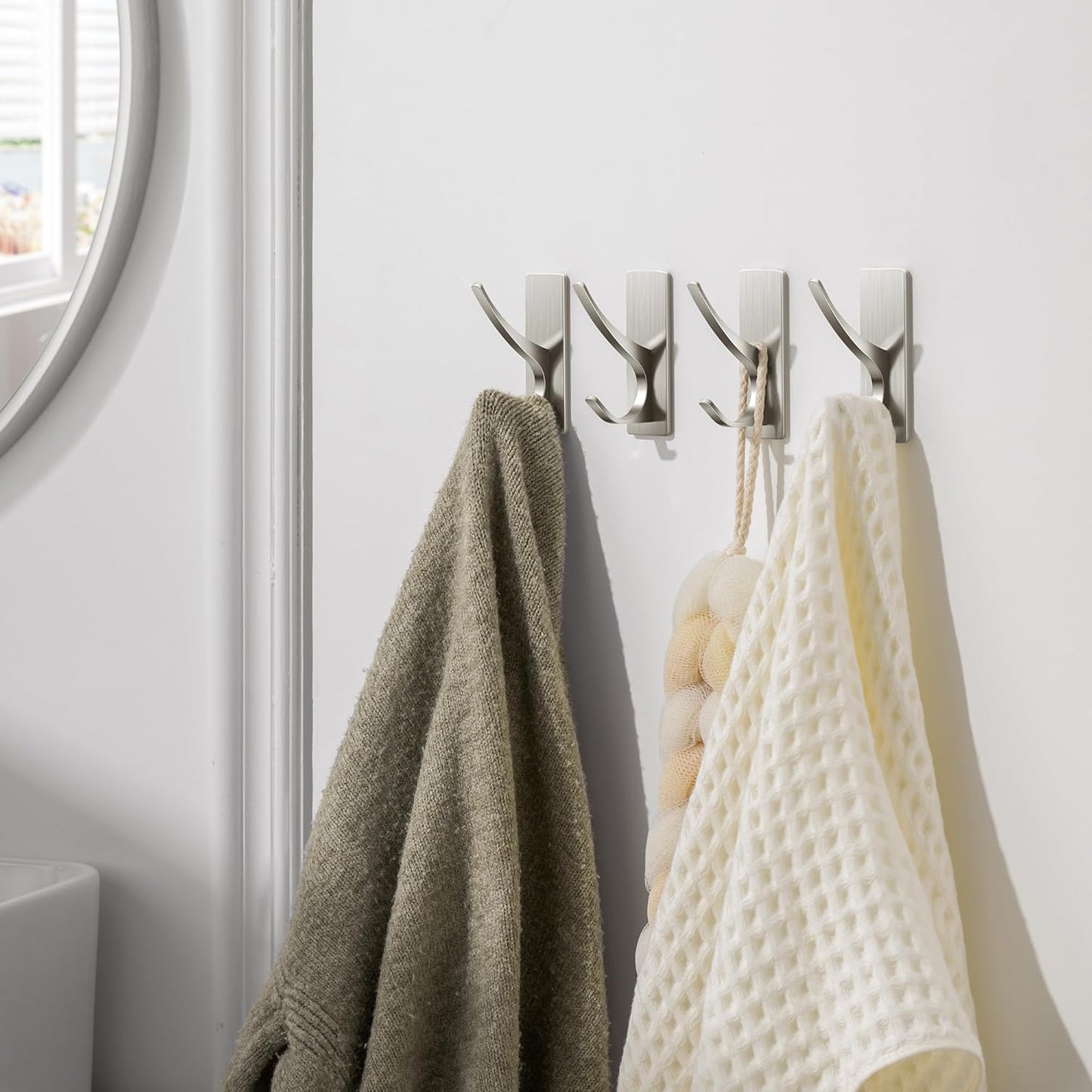 Self Adhesive Bathroom Towel Hooks