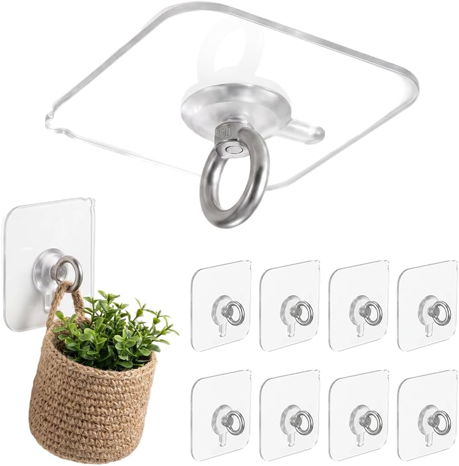 Heavy Duty Adhesive Ceiling Hooks for Plants