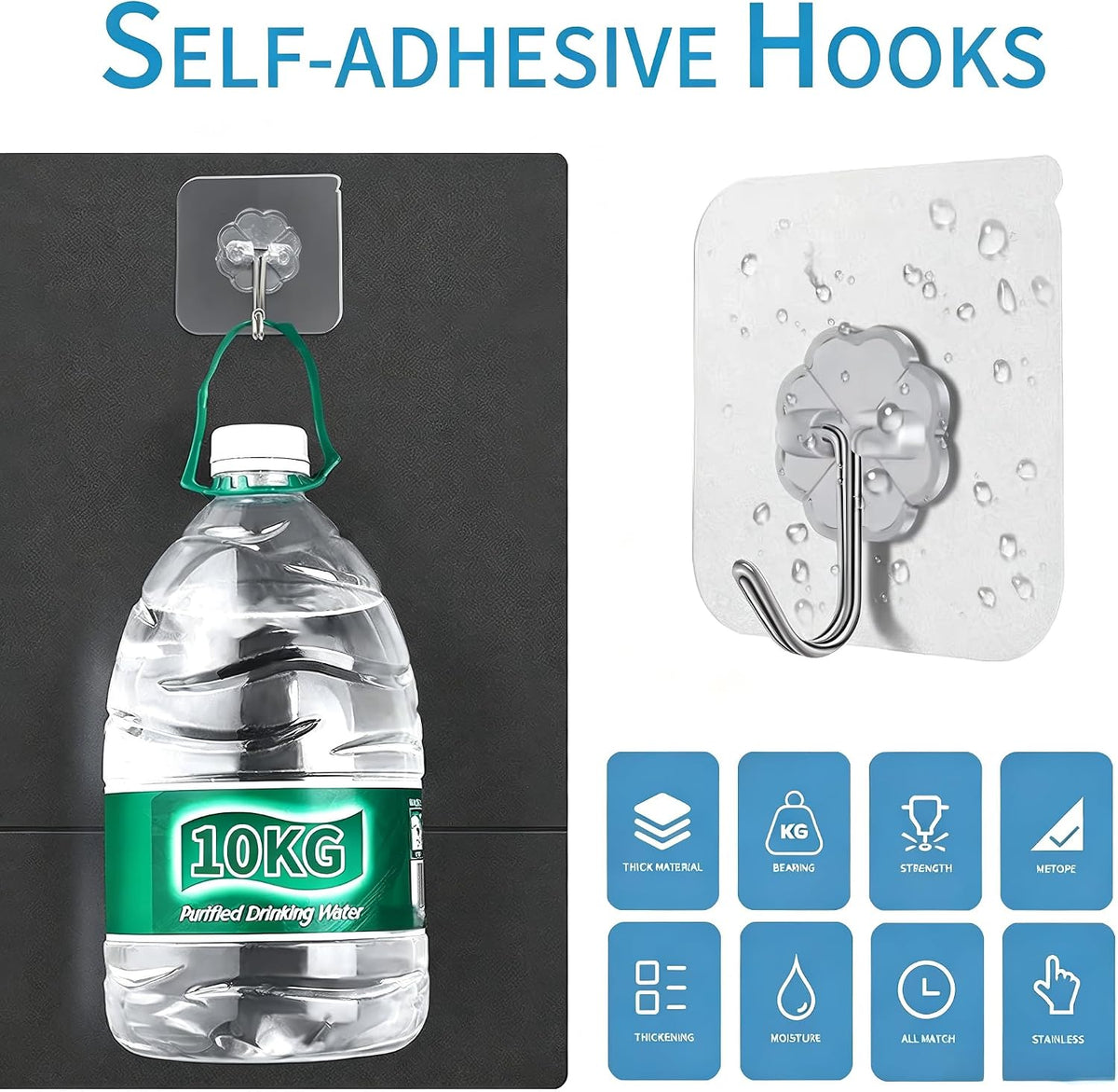 Adhesive Hooks for Kitchen
