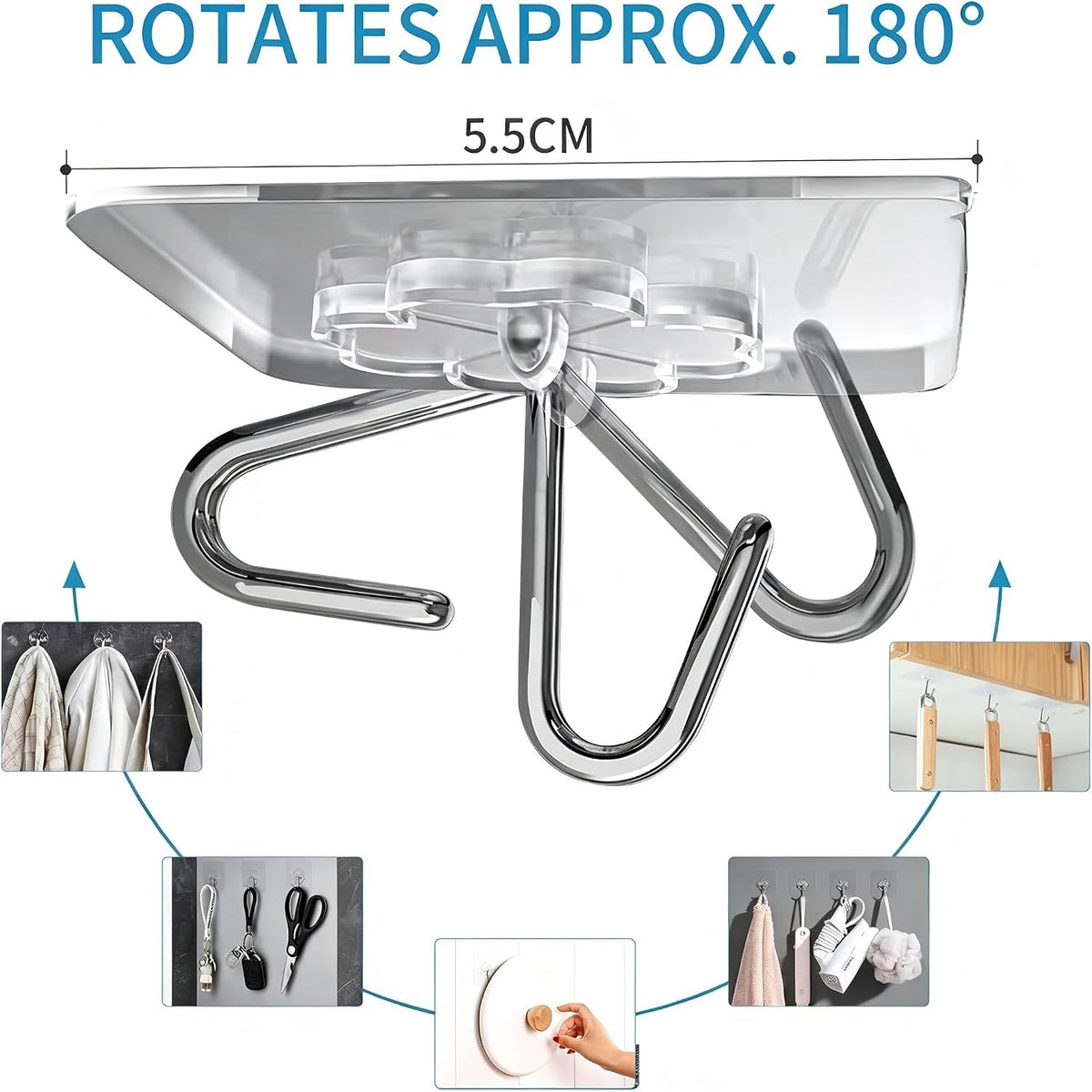 Adhesive Hooks for Kitchen