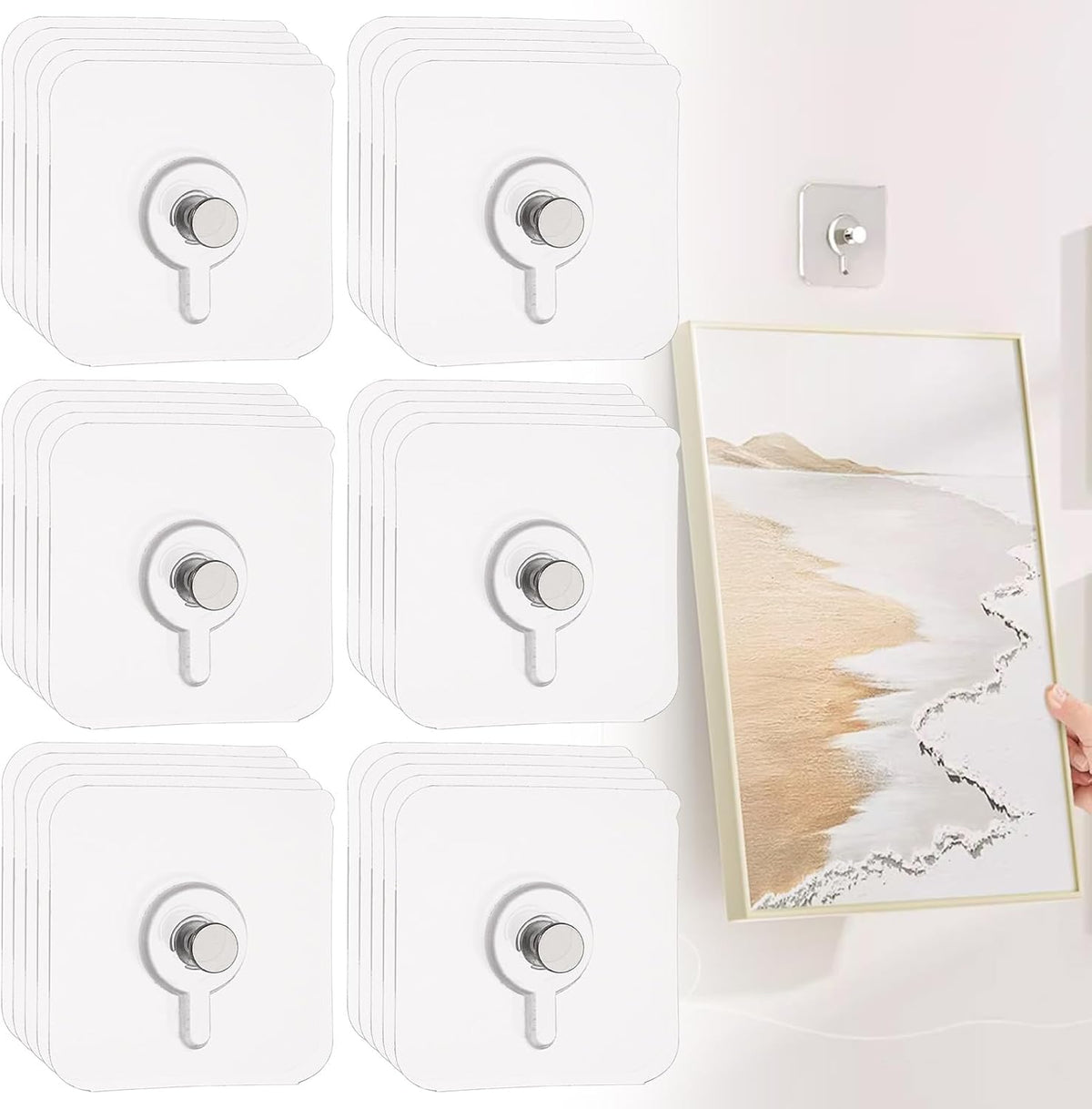 Adhesive Hooks for Painted Walls