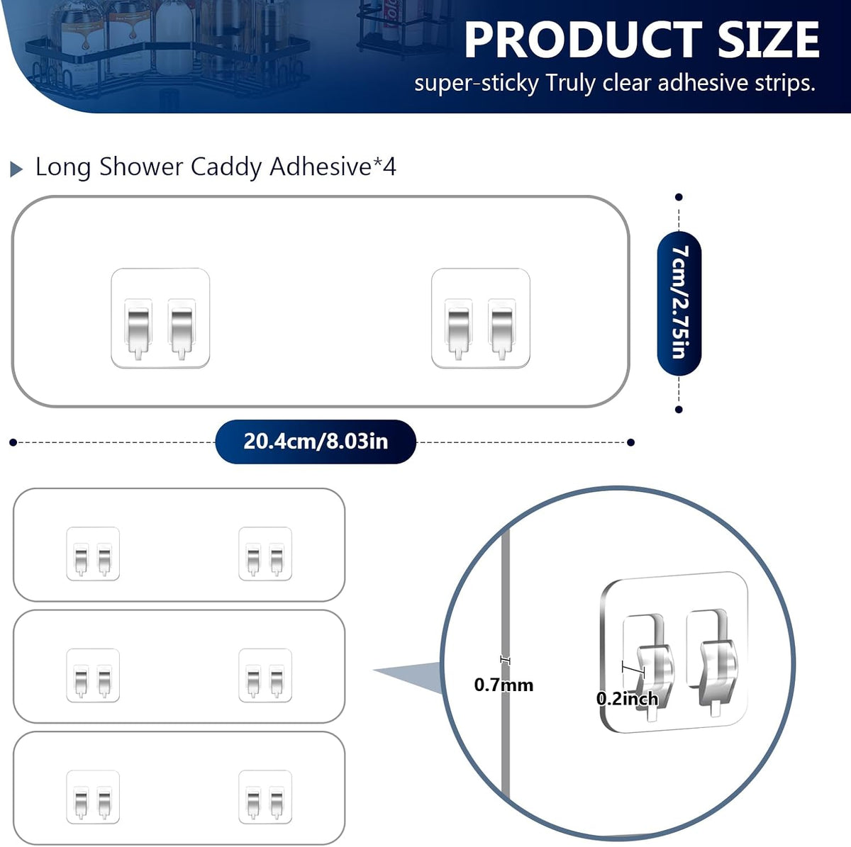 Adhesive Plastic Hooks for Walls