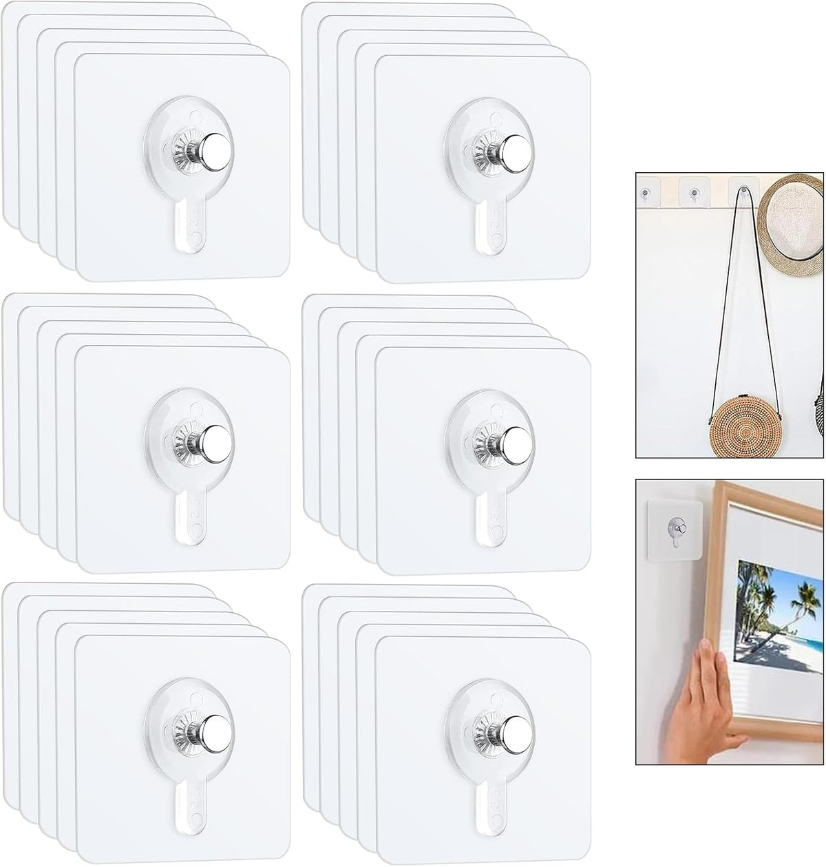 Adhesive Wall Hooks for Frames