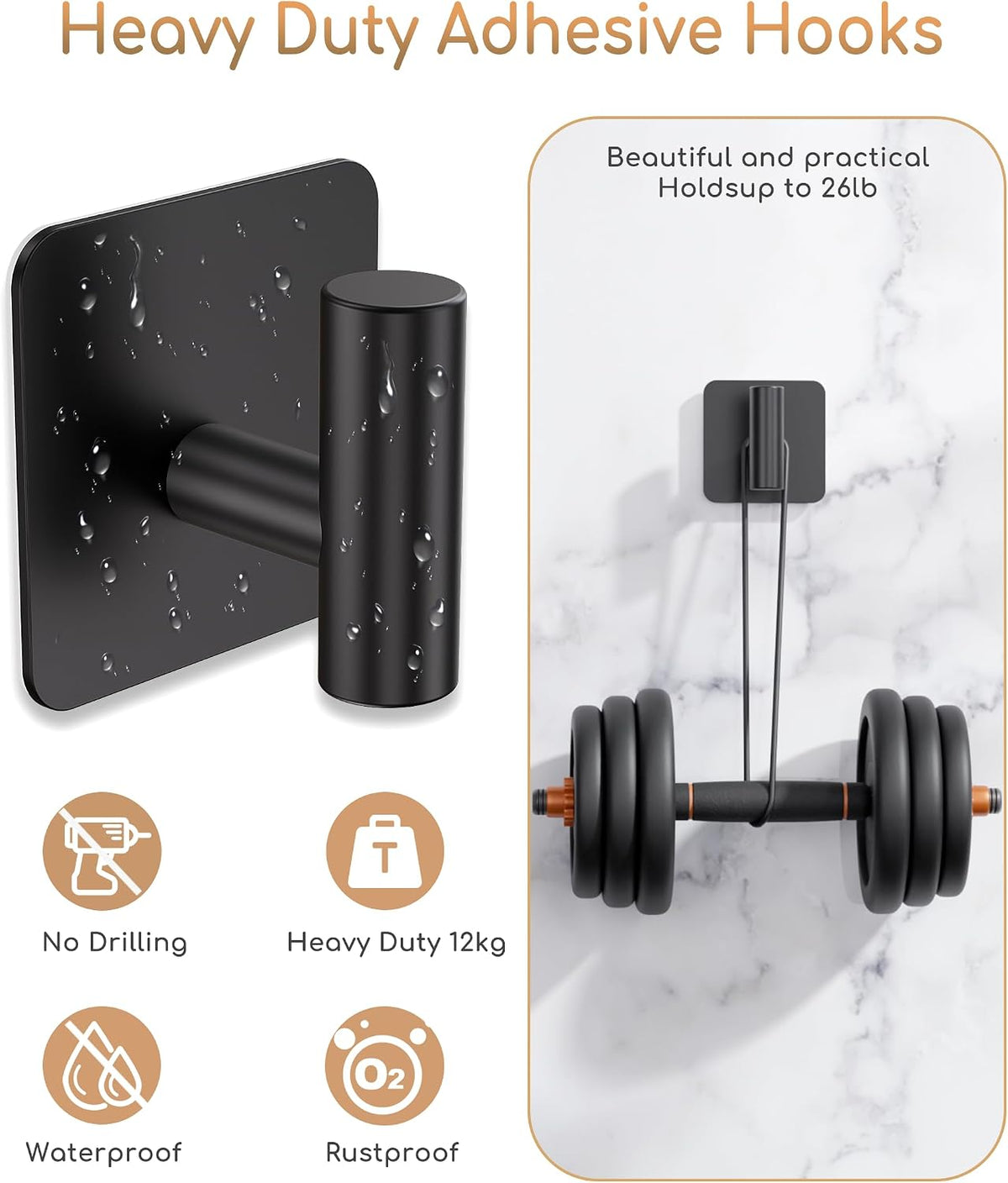 Aikzik Self Adhesive Hooks