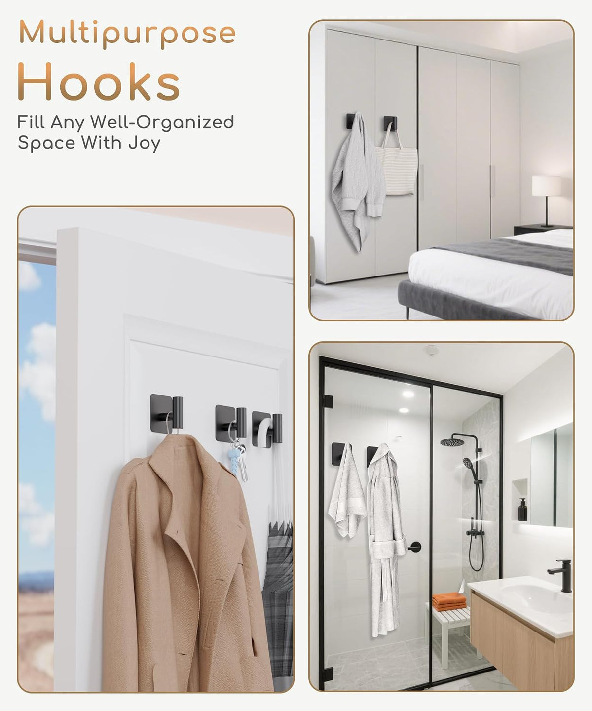 Aikzik Self Adhesive Hooks