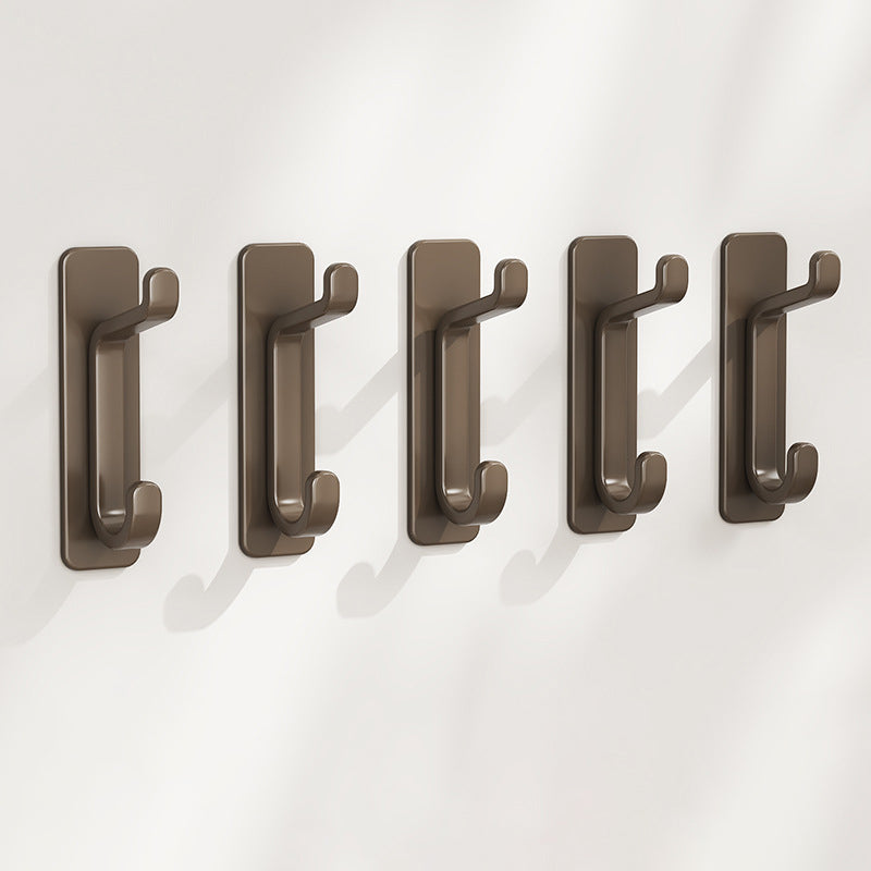 Stainless Steel Adhesive Hooks, 4-Pack, 13 lb Max Load