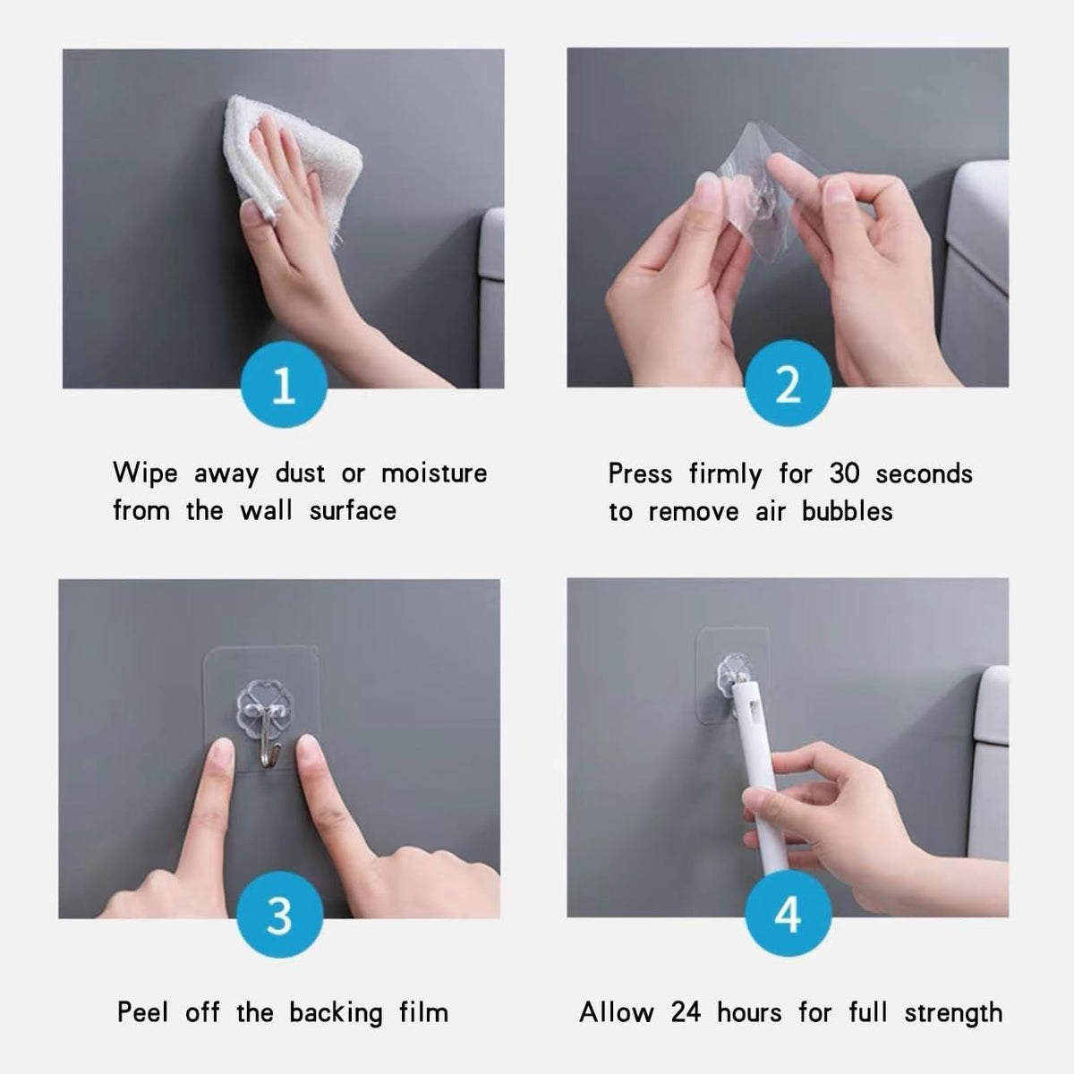 Extra Strong Self Adhesive Hooks