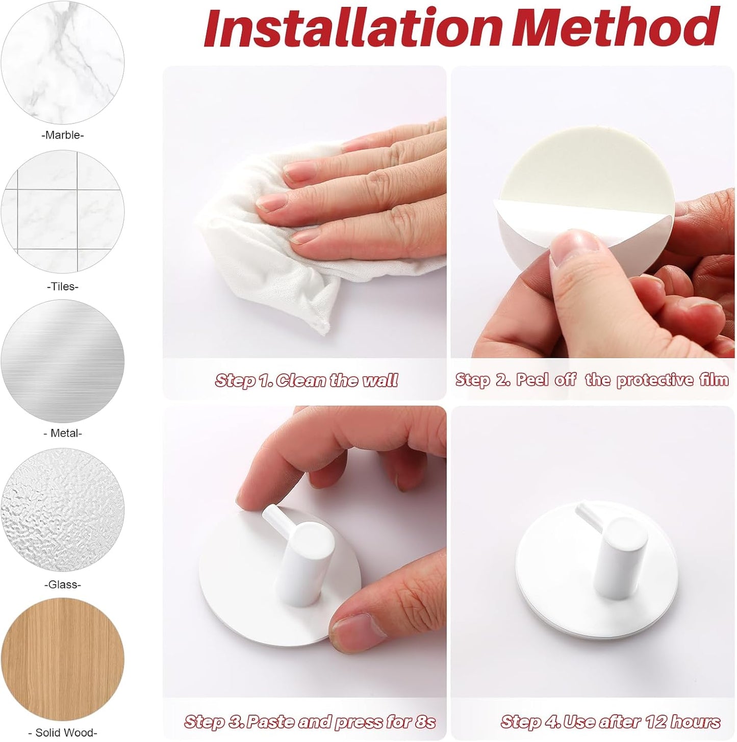 Stick On Hat Hooks & Self Adhesive Hat Hooks