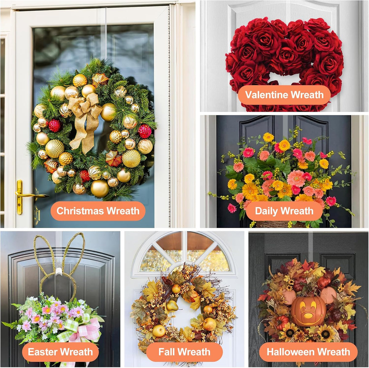 Removable Hooks for Christmas Decorations