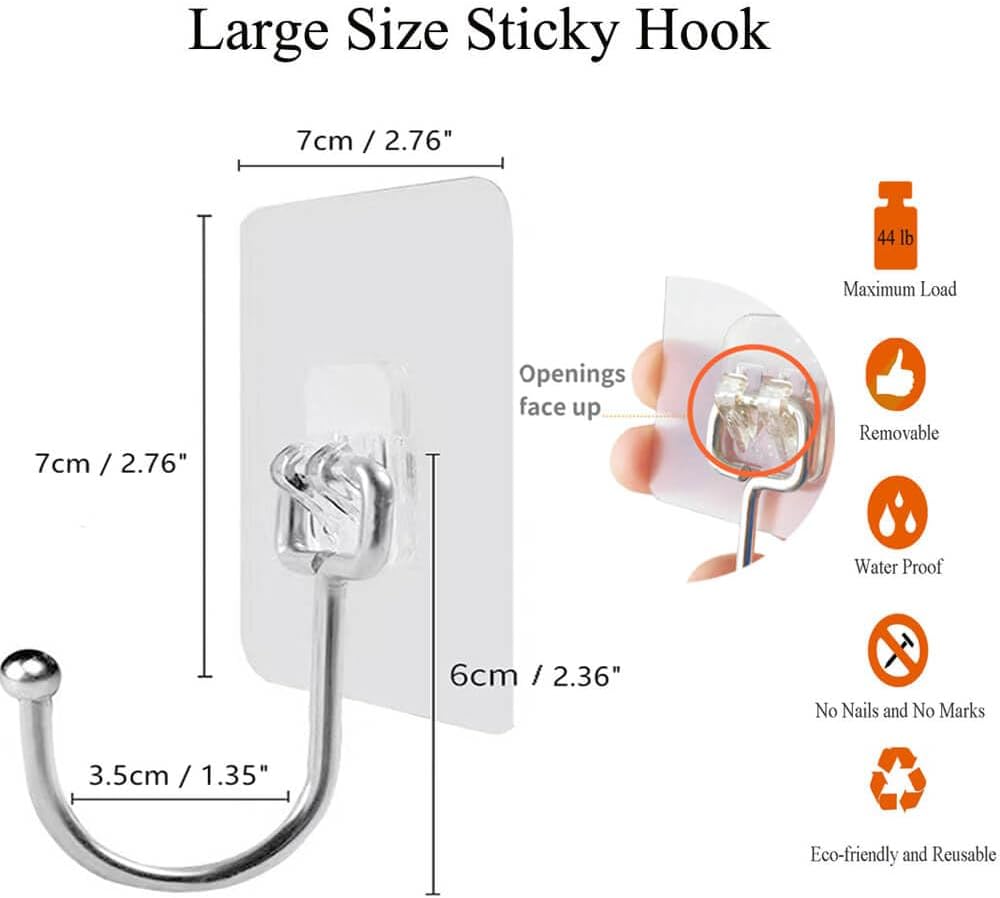 Removable Sticky Wall Hooks